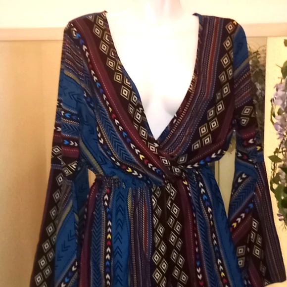 I. JOAH Aztec Print Long Sleeved Romper - Picture 11 of 13